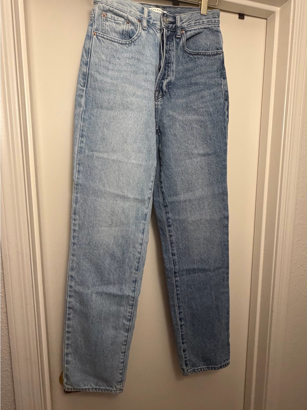 PacSun Two Tone “Dad” Blue Jeans High-Waisted size 24
